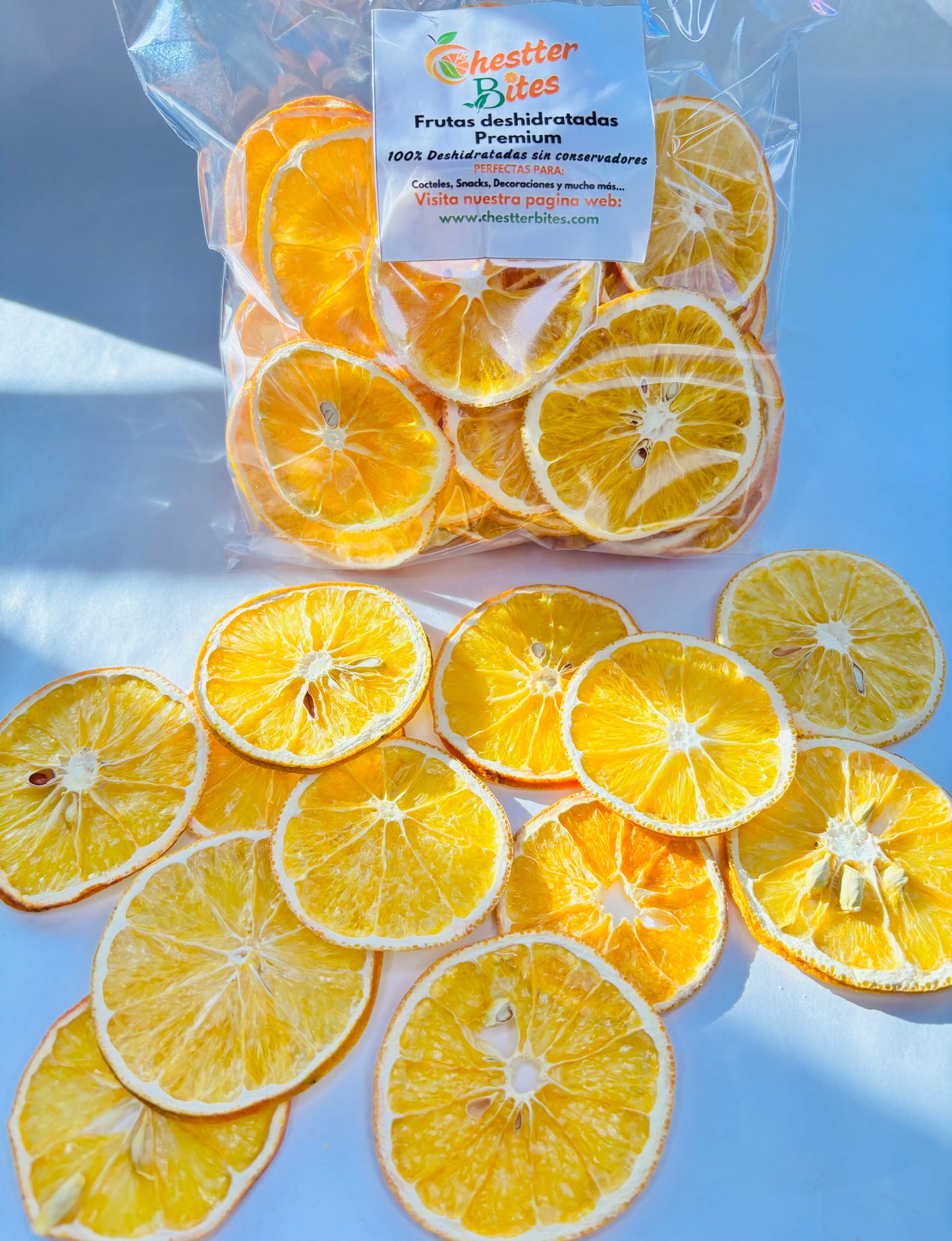 Bolsa grande de naranja deshidratada / Más de 40 piezas