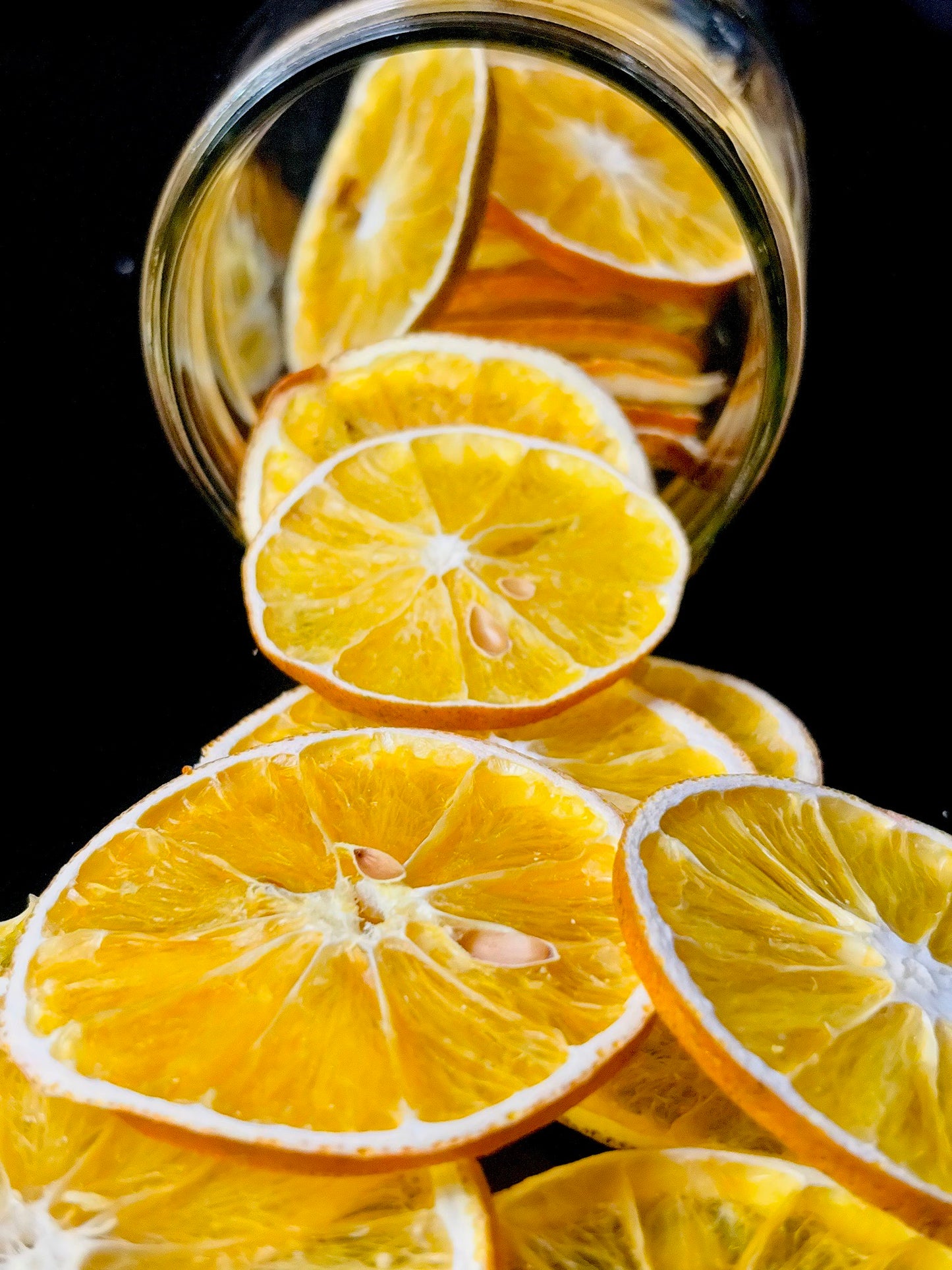 Bolsa extra grande de naranja deshidratada / Más de 70 piezas